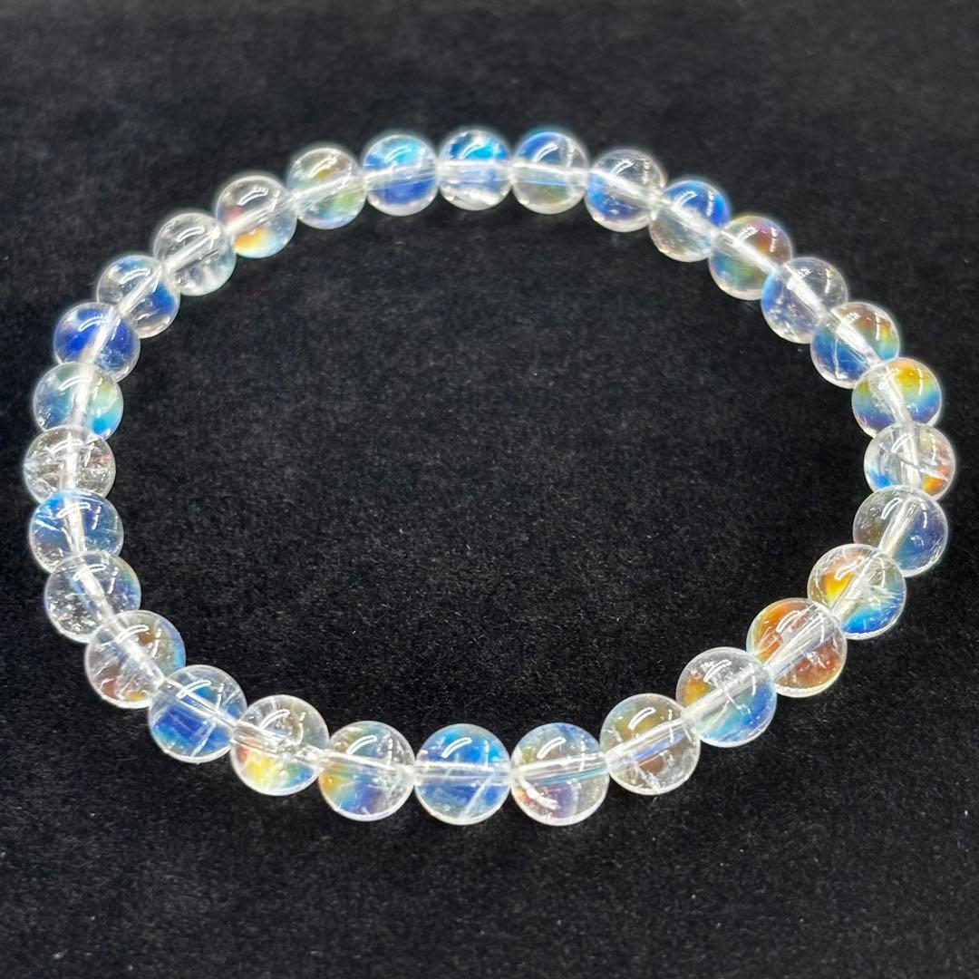 yさん専用【高品質・鑑別書付き】レインボームーンストーン　ホワラブ　6mm