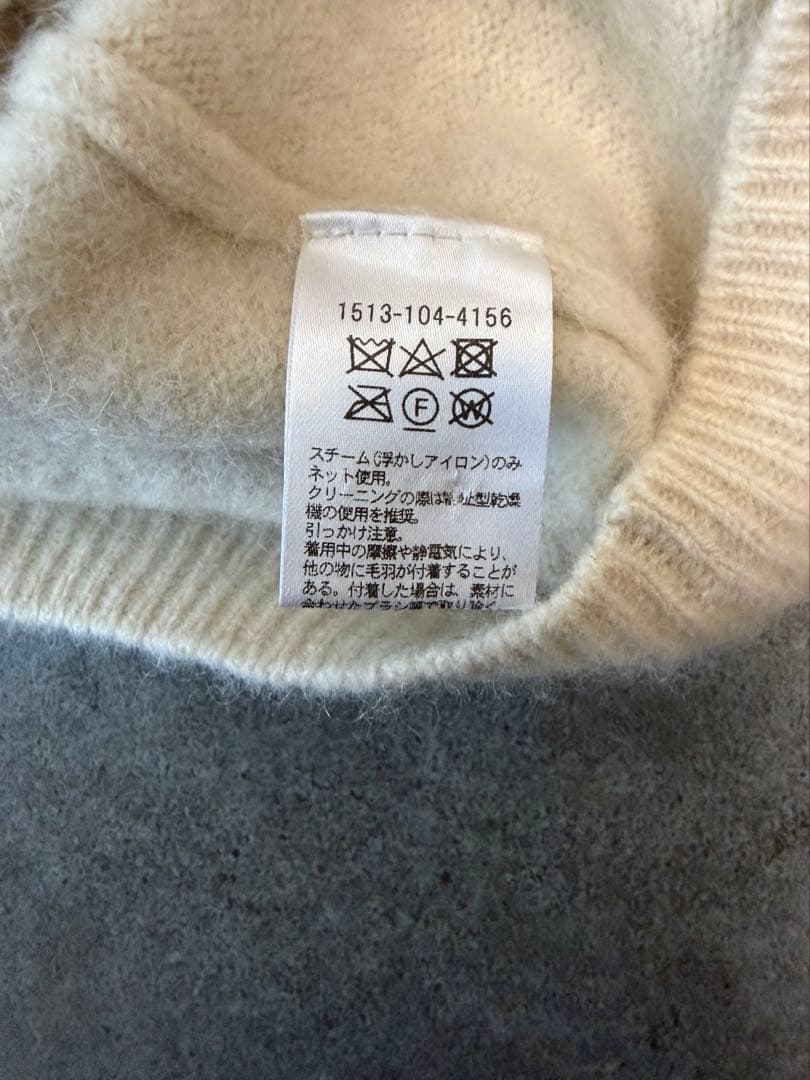 美品　UNITED ARROWS ラクーン カシミヤ クルーネックニット