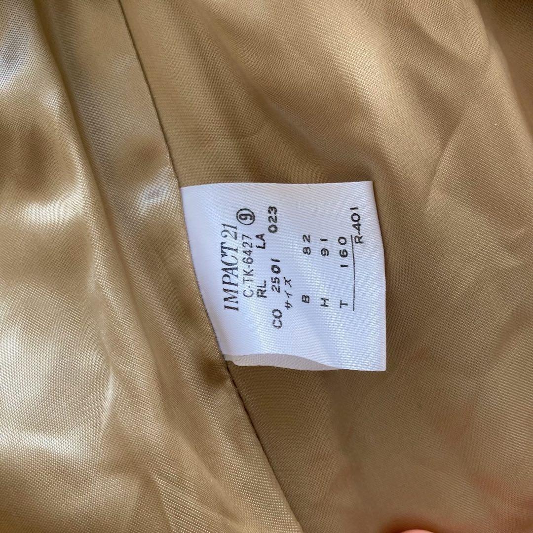 ラルフローレン ウール混 ダブル ロングコート 9号 ブラウン きれいめ 上質