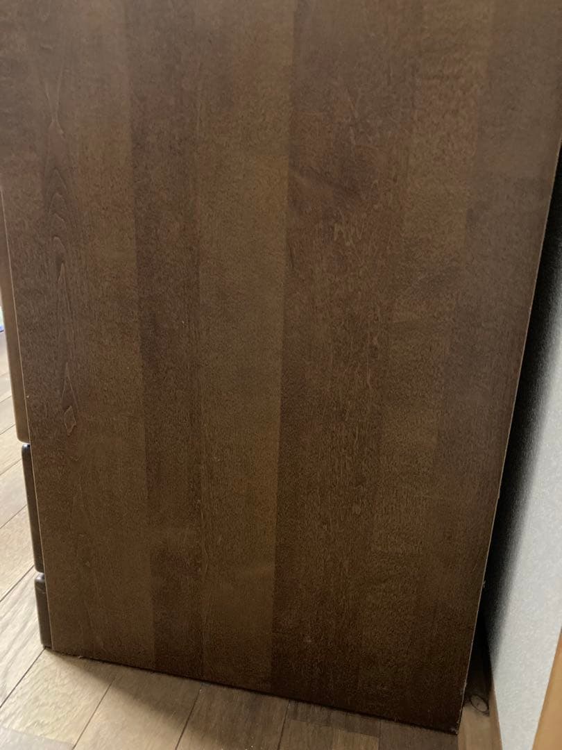 レトロ　ブラウン ガラス扉　本棚 、飾り棚　5段