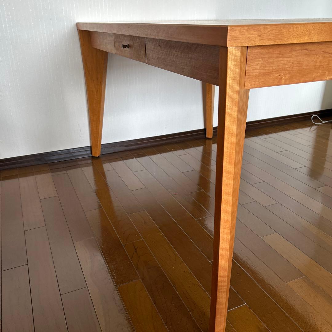 ACTUSアクタス 朝日木工 ボスコ 北欧風天然木引き出し付きダイニングテーブル