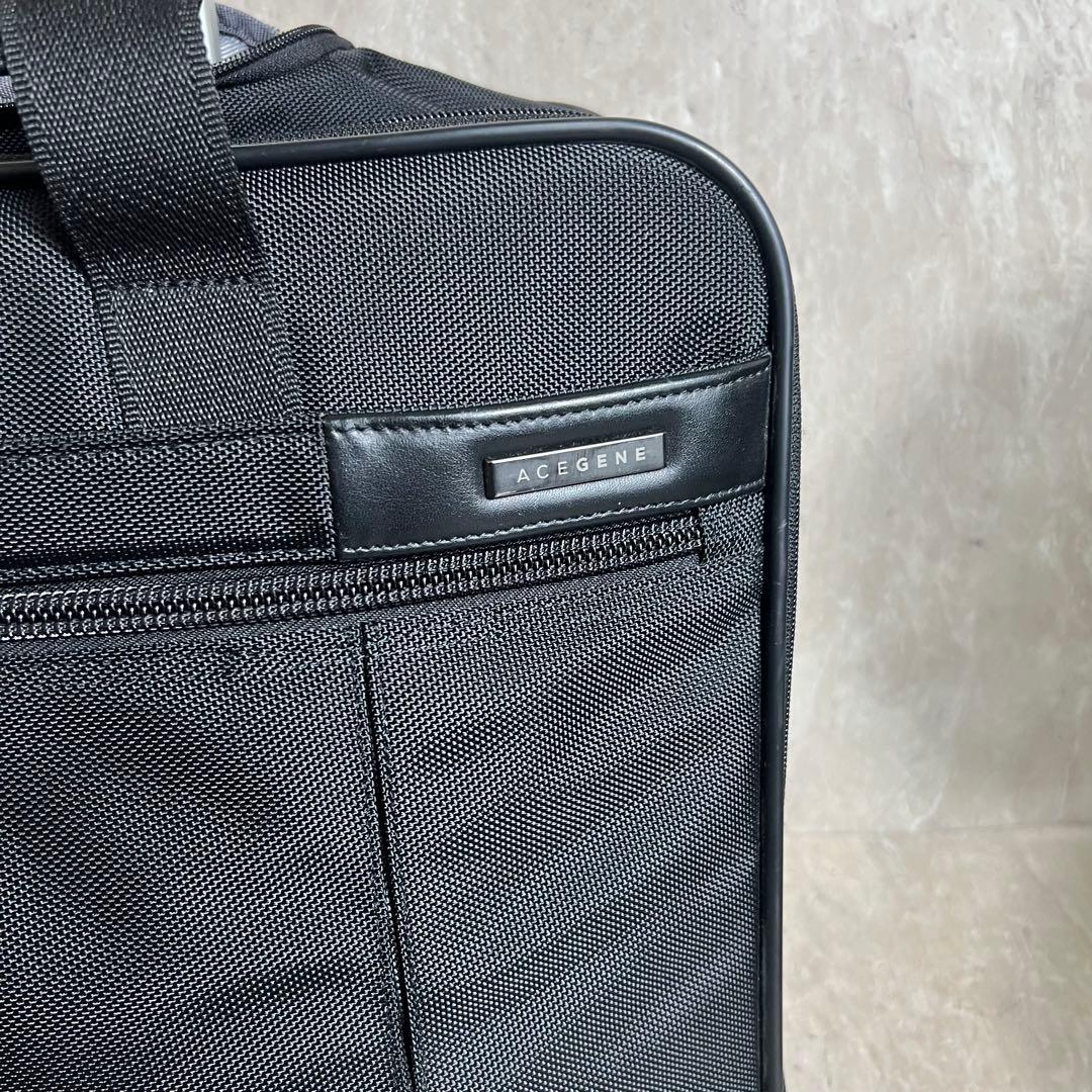 ACEGENE ビジネスバッグ キャリーバッグ 2輪 機内持込可 鍵付 出張