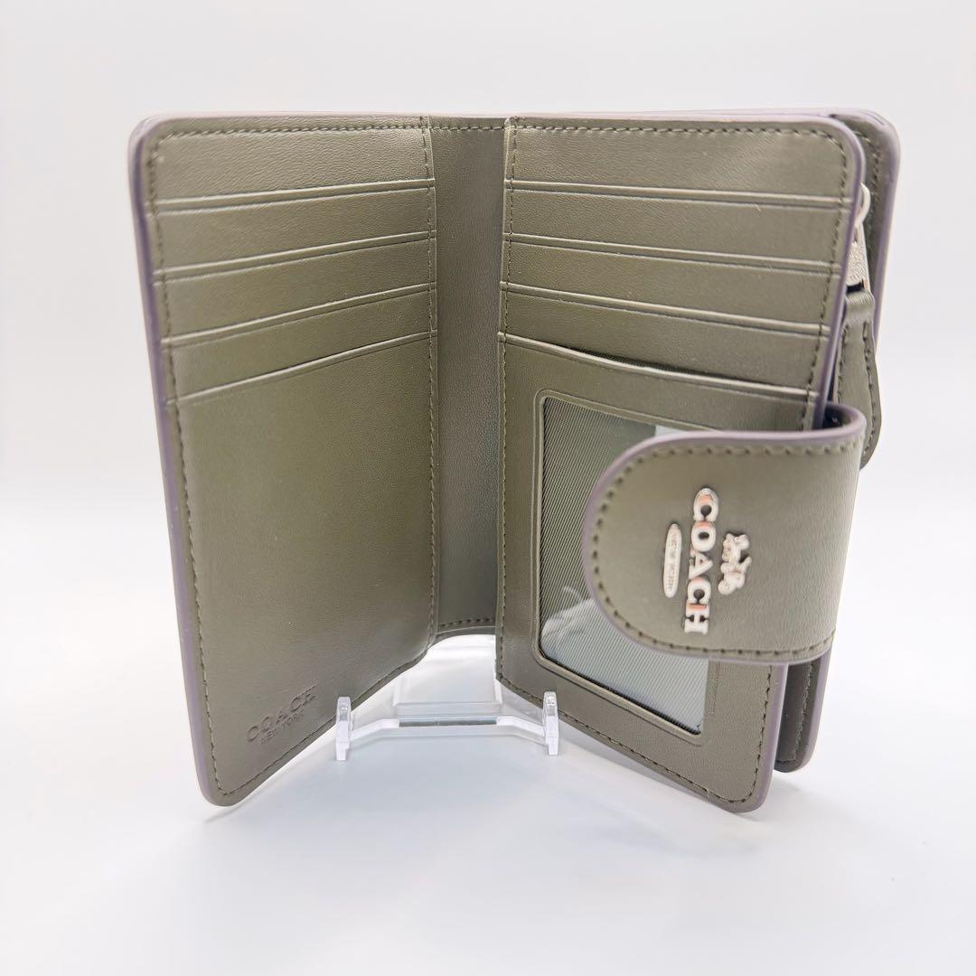 コーチ 二つ折り 財布 ブラウン COACH シグネチャー 【未使用】