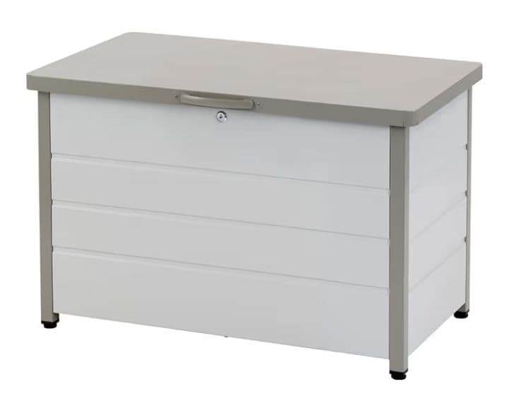 ガーデンマスター ベンチストッカー スチール製 グレー つ304