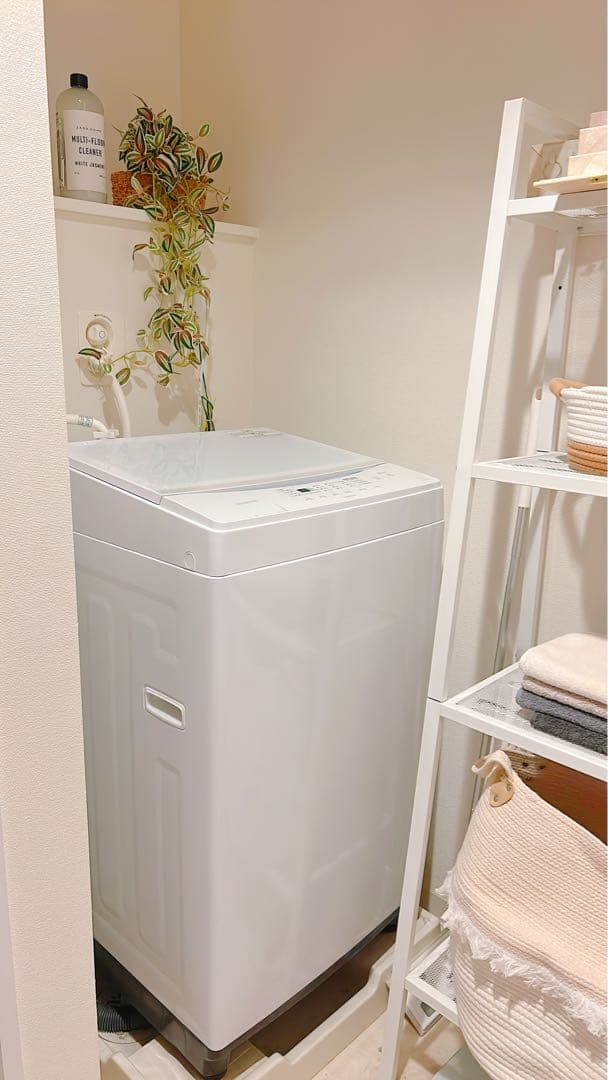 ホワイト 縦型洗濯機 本体