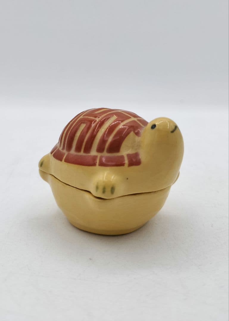 c769 【新品・未使用】香合 亀 伊東桂楽 木箱 茶道具