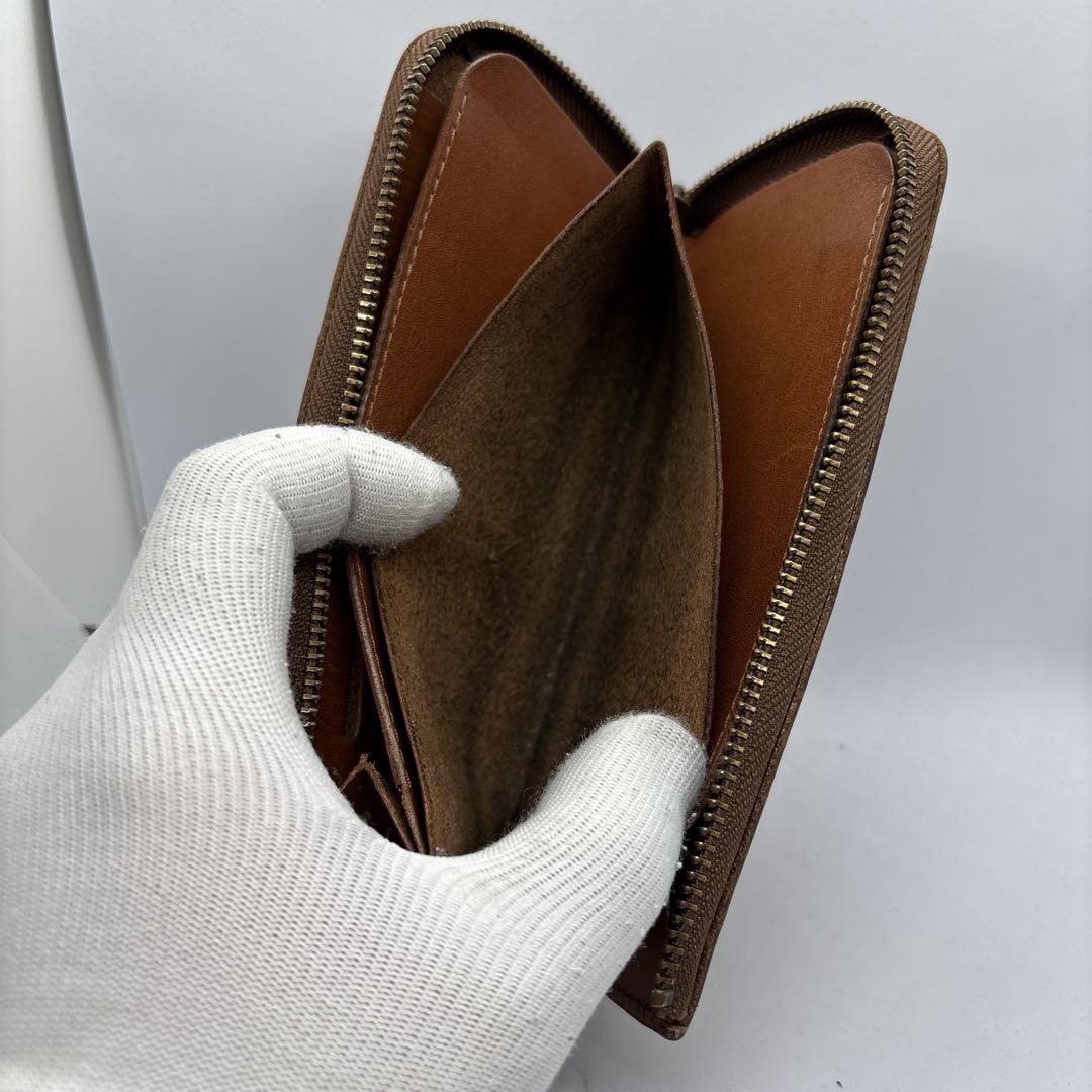 ルバートアンドコー　カードが立つ財布　スミス　栃木レザー　ブラウン