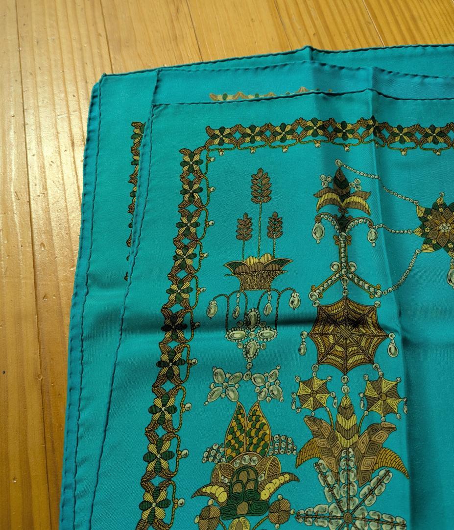 HERMES CARRE 90cm タグなし エルメス カレ シルクスカーフ