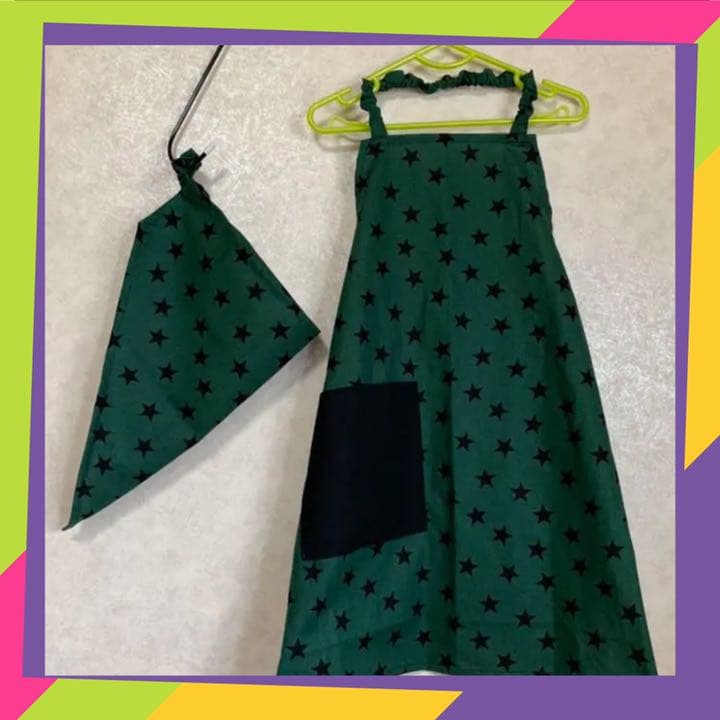 エプロン 三角巾 セット ☆