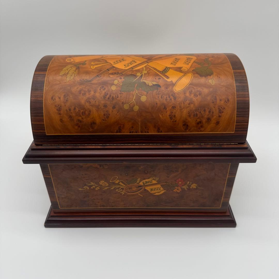 JOBINRomance スイス製 高級オルゴール 木製 多枚ディスク付 完動品