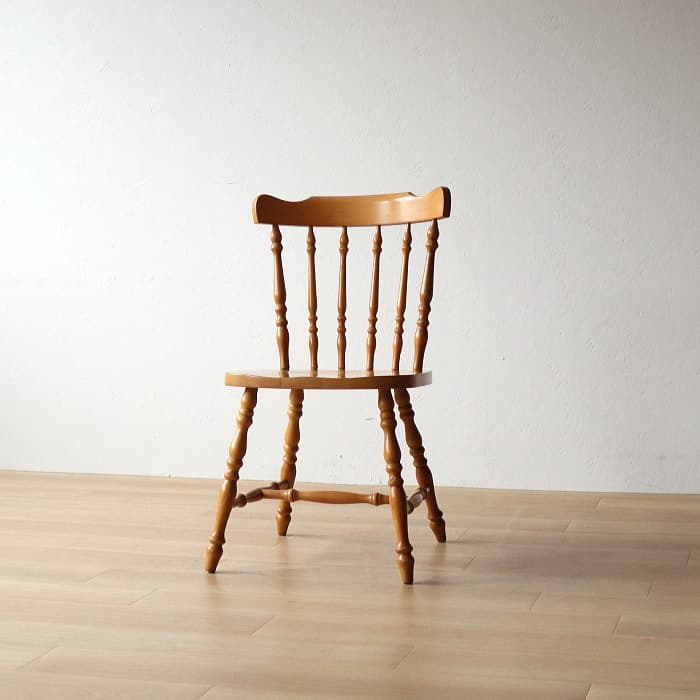 アンティーク 飛騨の家具 小ぶり ウィンザーチェア ブナ材 北欧風 無垢材①