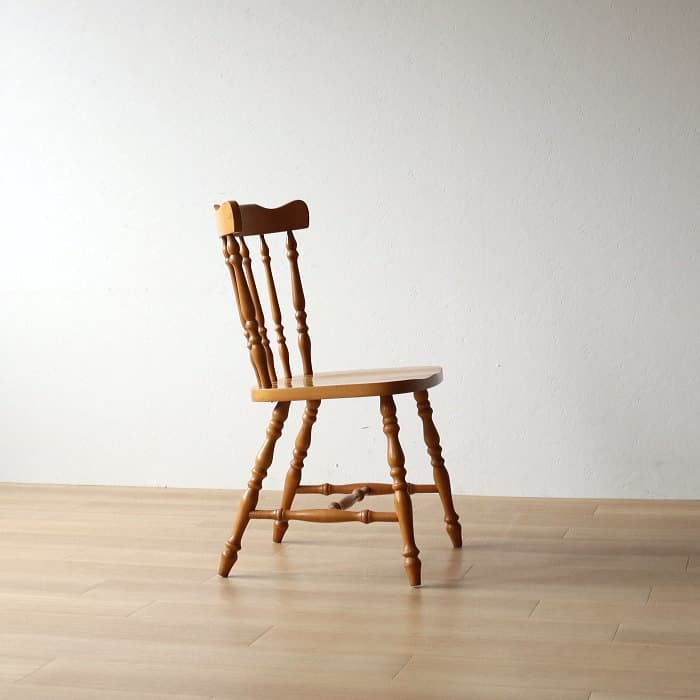 アンティーク 飛騨の家具 小ぶり ウィンザーチェア ブナ材 北欧風 無垢材①