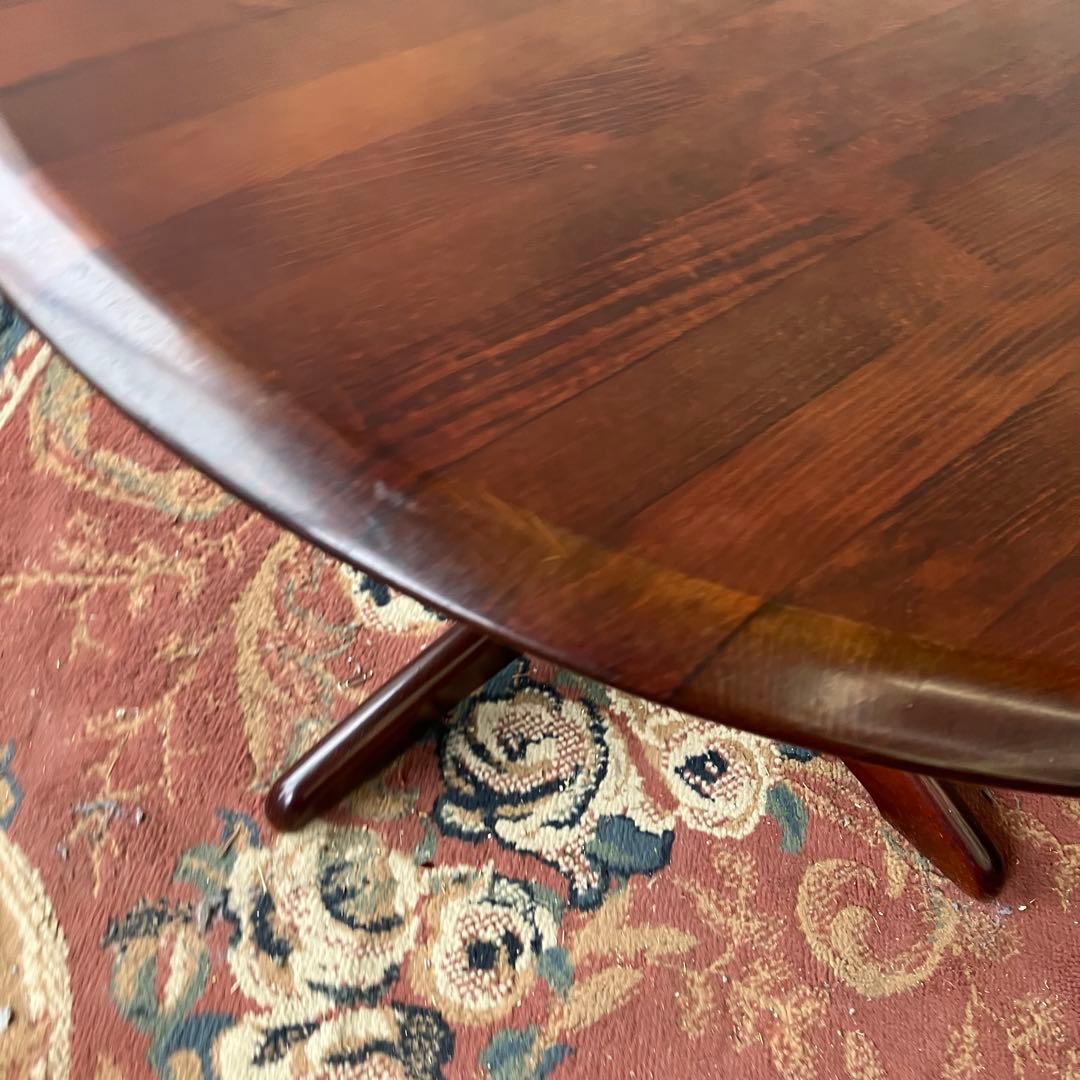 ヴィンテージ カリモク家具 木製 ラウンドテーブル サイドテーブル 円卓 円型