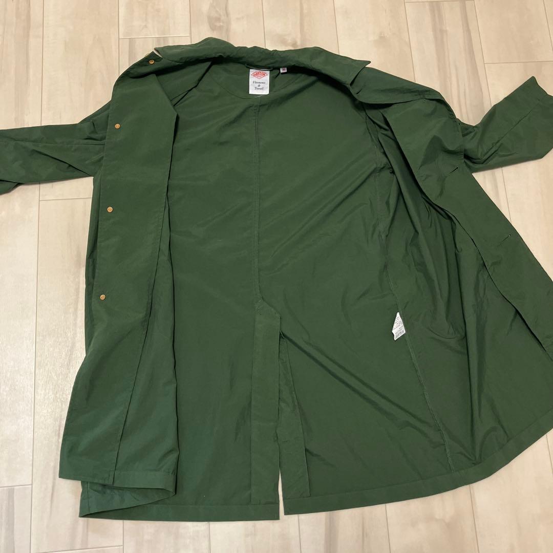 S.B　DANTON ナイロン ロングコート 36 グリーン