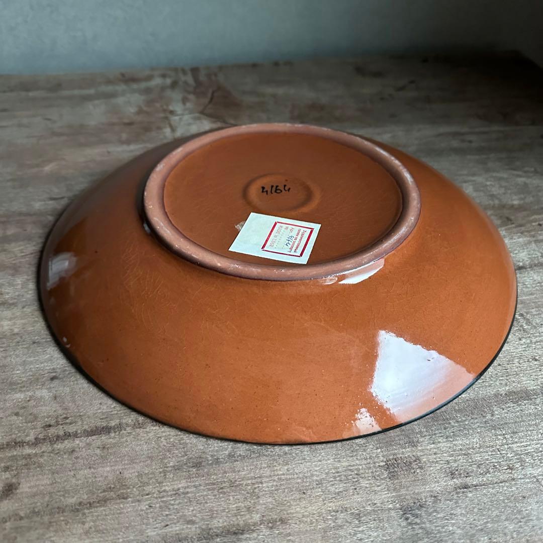 希少　ソビエト陶器　アラベスク模様　大皿　ロシア　焼き物　工芸品　陶磁器　B