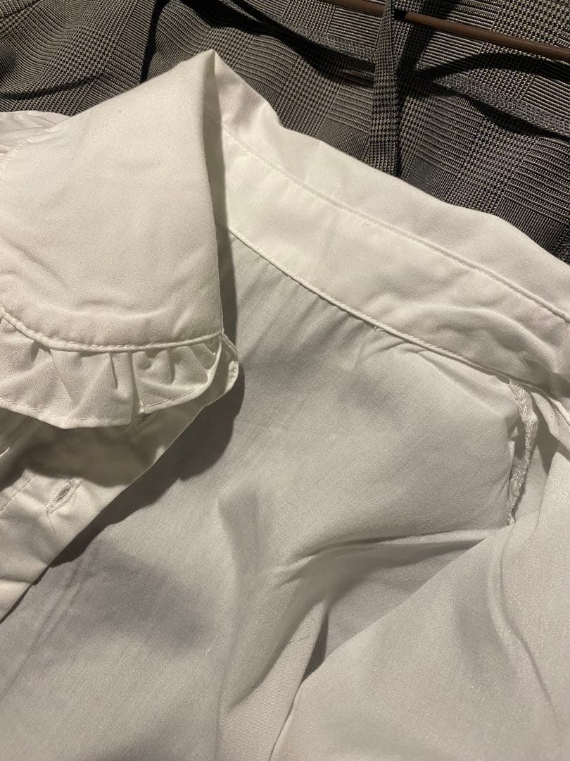 Pal elfy パルエルフィー クラシカルシャツレイヤードワンピース グレー