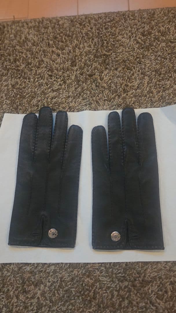 未使用エルメス　メンズレザー手袋8½