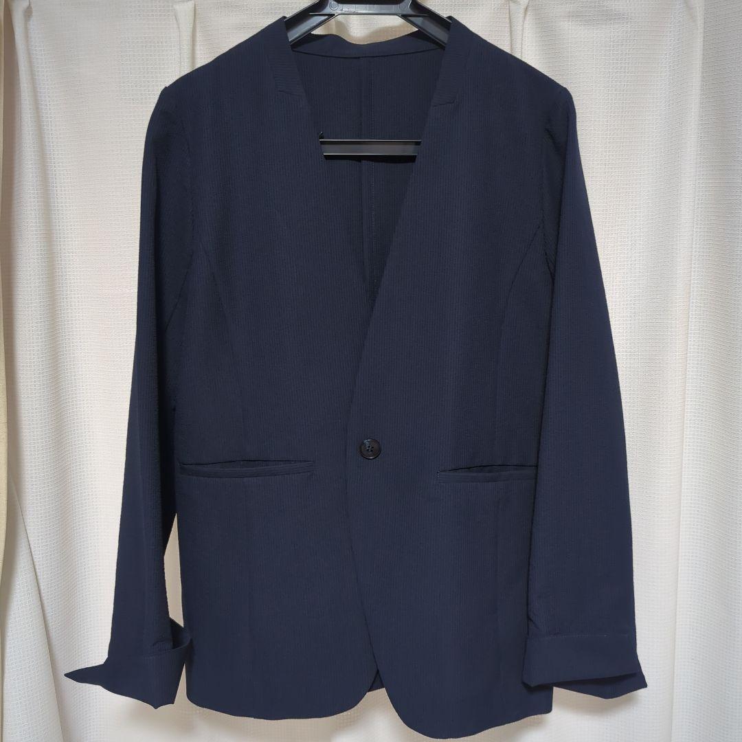 SOÉJU ネイビー シングルボタンジャケット　ワイドパンツ　セットアップ