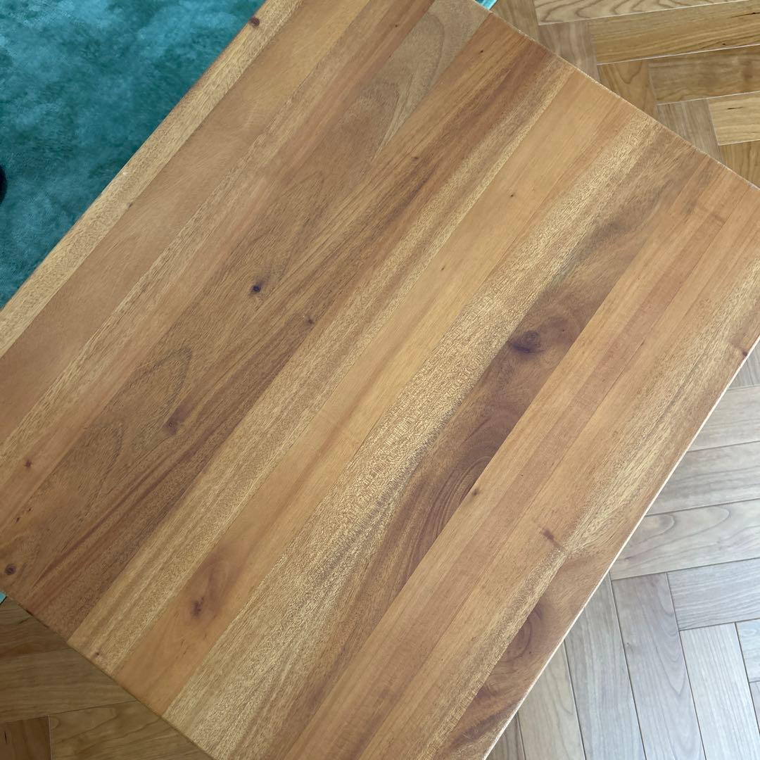 ラタン　ペットハウス クッション付き　籐製サイドテーブル