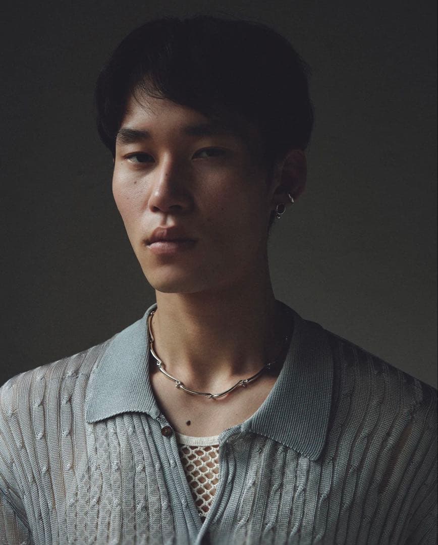 【完売品】h'eres RENEE SWIRL LINE NECKLACE