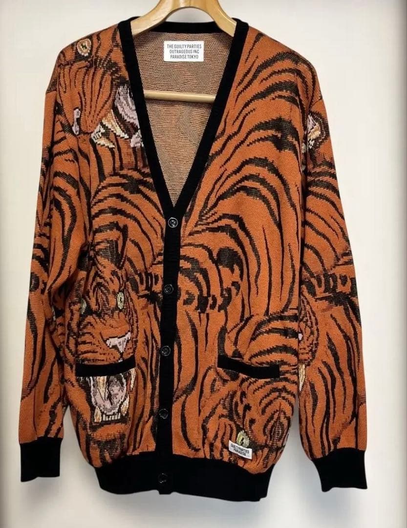 ワコマリア THE GUILTY PARTIES トラ柄カーディガン