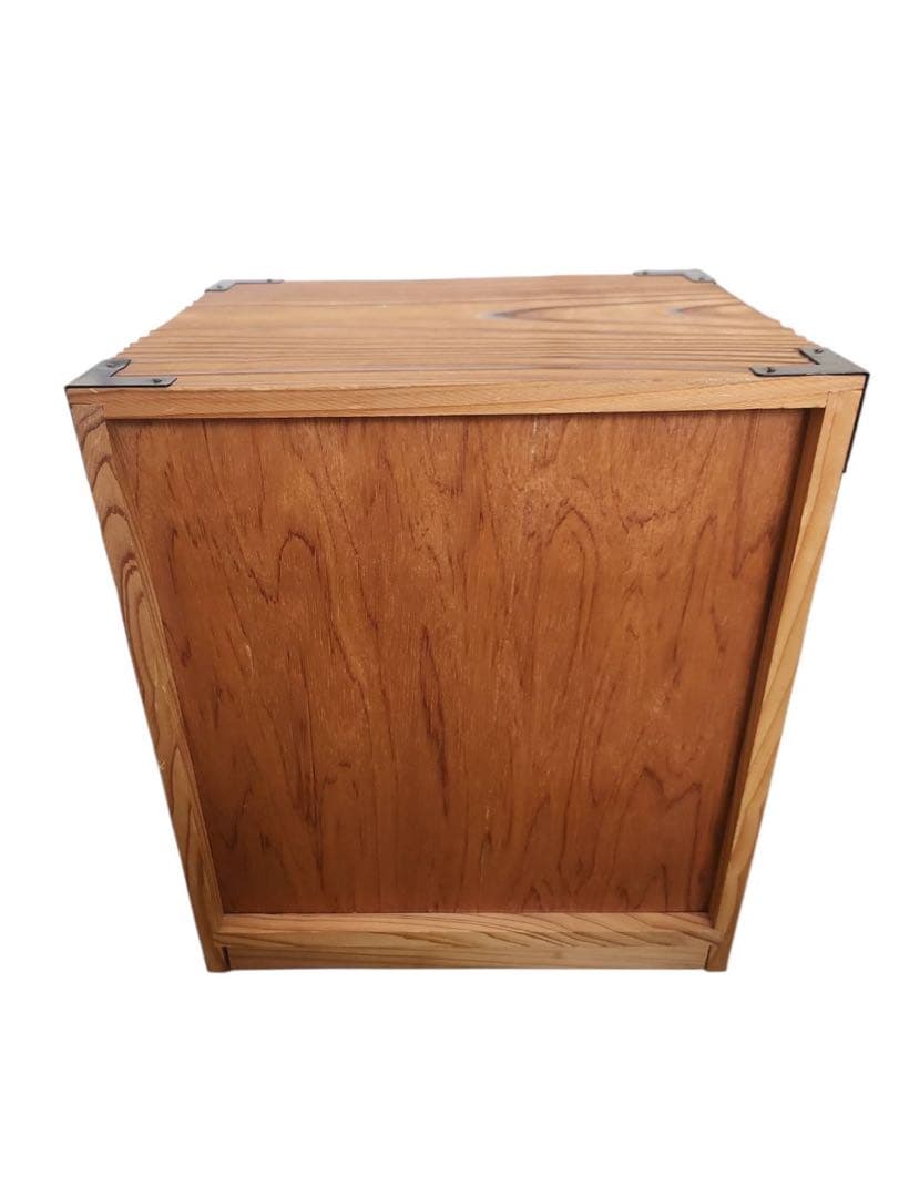 昭和レトロ 焼き杉 木製小箪笥 小物入れ 卓上収納ミニチェスト 3段収納