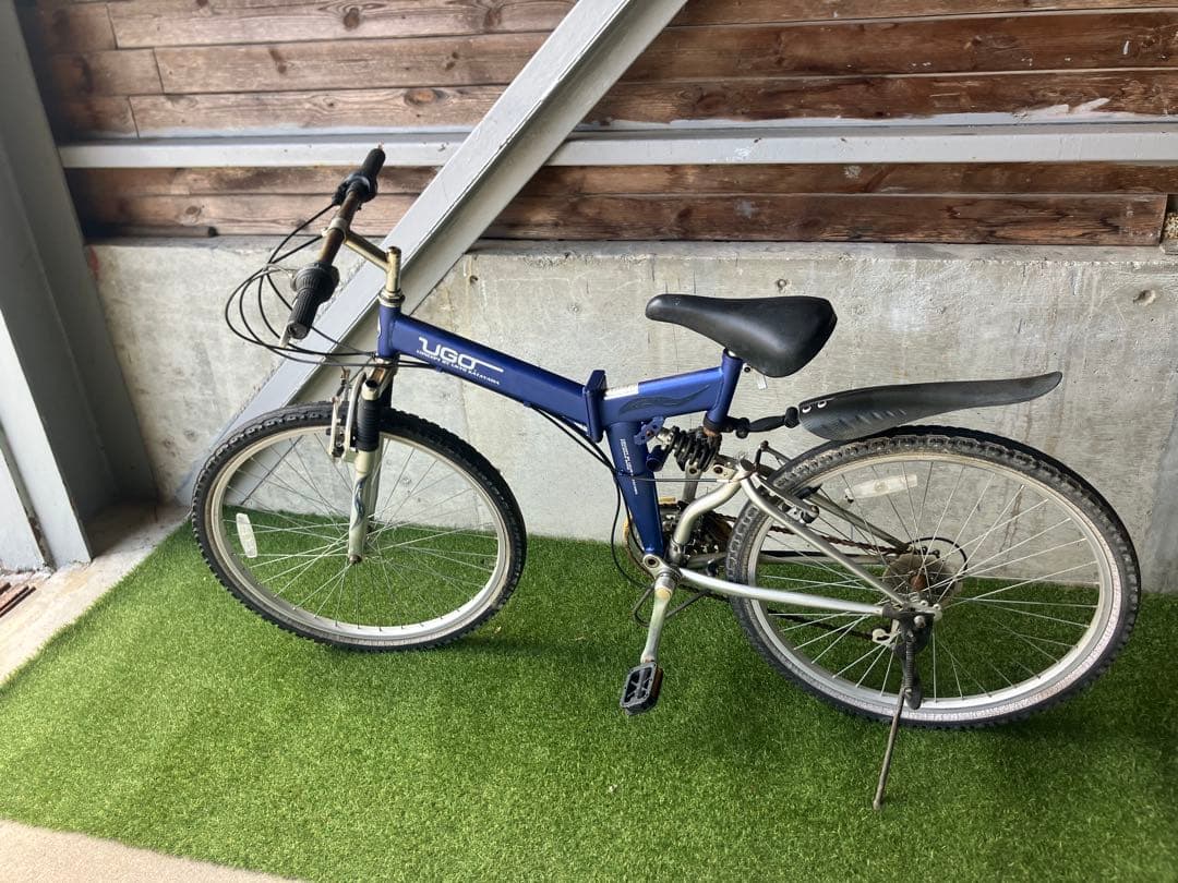UGO 片山右京モデル　マウンテンバイク 青　折りたたみ式