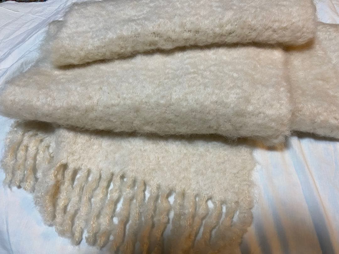 新品未使用⭐︎アソースメレ　モヘアストール　エクリュ