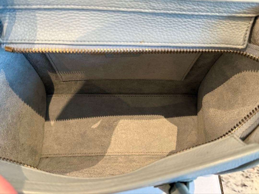 【artk】CELINE セリーヌ ラゲージ ナノ ライトブルー