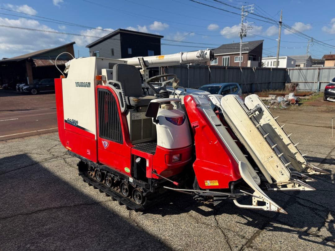 「新潟県長岡市発」ヤンマーコンバインGC3293条刈29馬力ディーゼル動作確認済