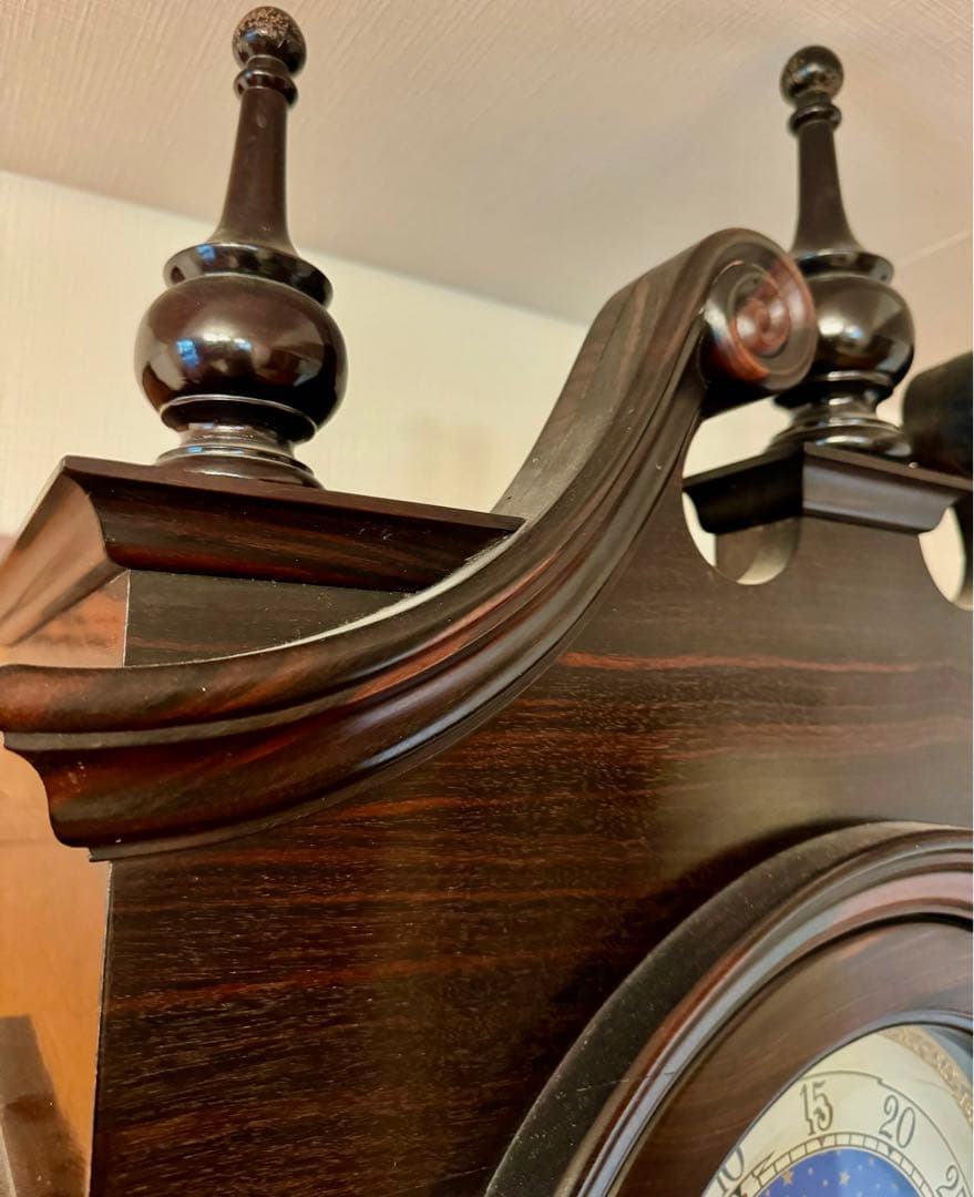 ドイツ Urgos 本紫檀 最高級ホールクロック ムーンフェイズ