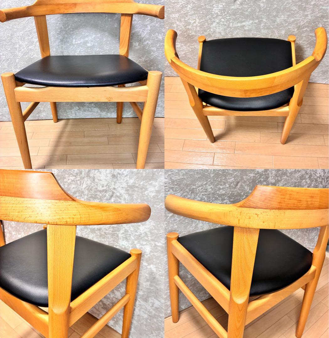 ハンス・J・ウェグナー PP58 アームチェアリプロダクト品 ナチュラル 2脚