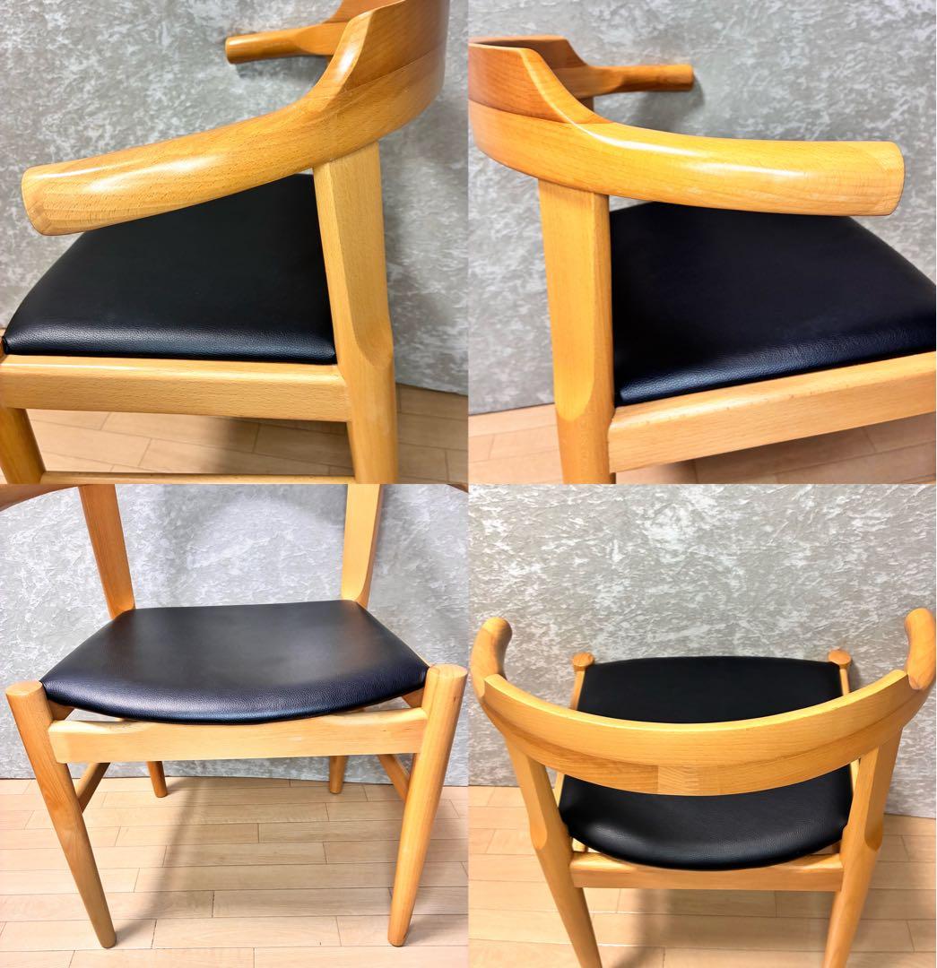 ハンス・J・ウェグナー PP58 アームチェアリプロダクト品 ナチュラル 2脚