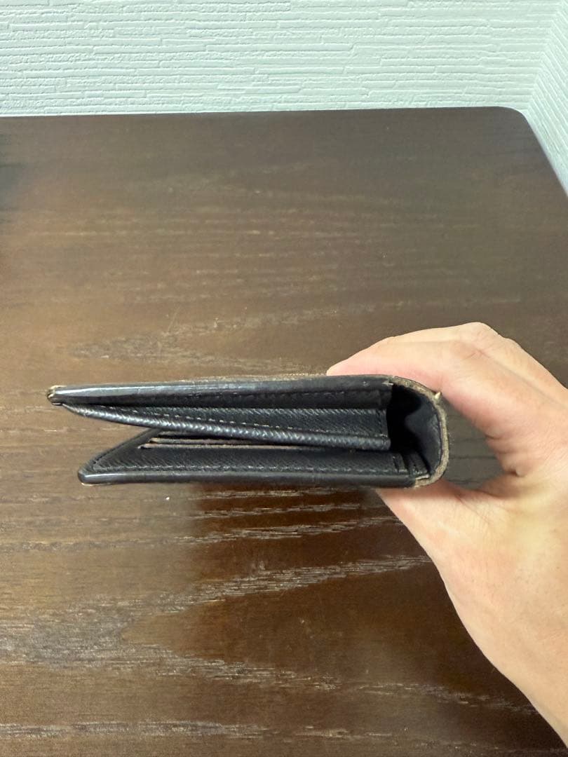 とし【箱・保存袋付】LOUIS VUITTON ダミエ 二つ折り財布