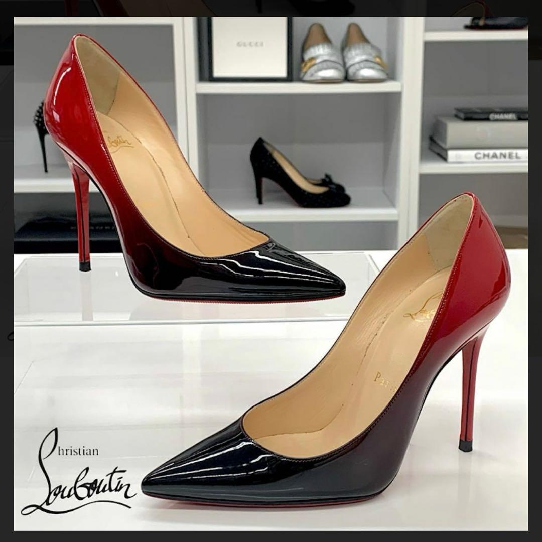 お値下げ！【極美品】Christian Louboutin グラデーション　黒赤