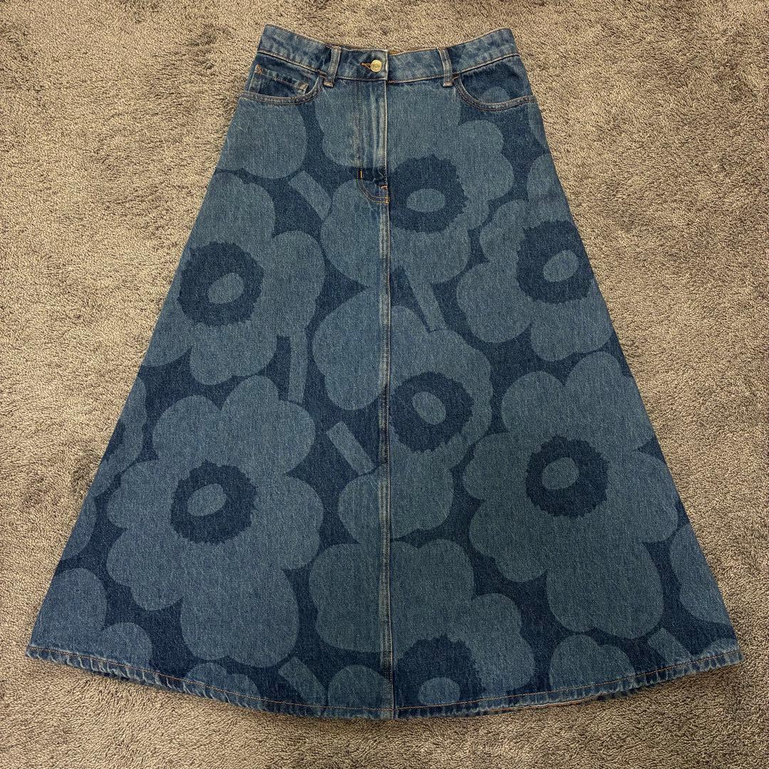 マリメッコ　デニムスカート　マリデニム