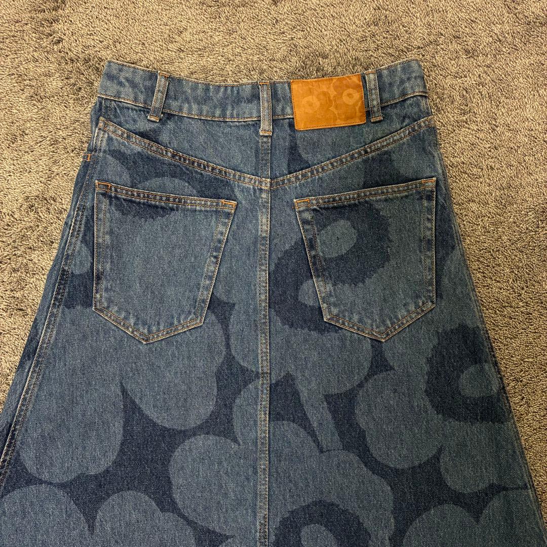 マリメッコ　デニムスカート　マリデニム