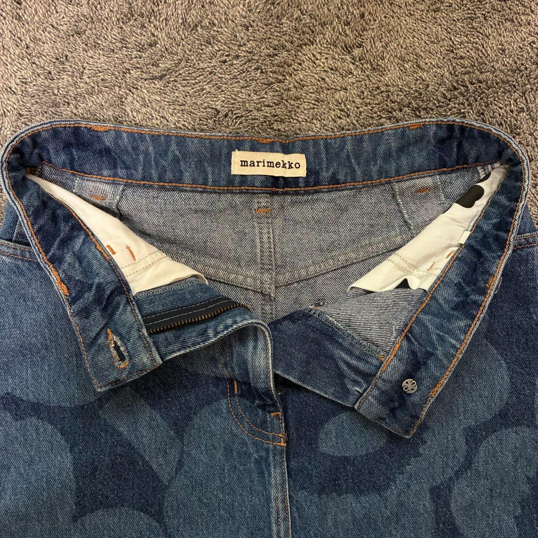 マリメッコ　デニムスカート　マリデニム