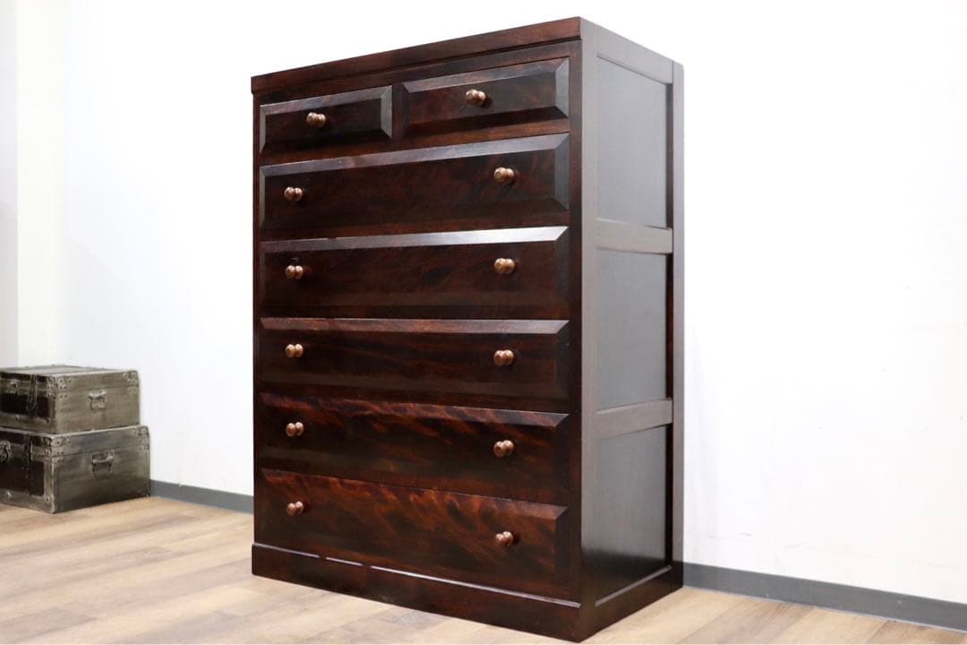GMHK623A○松本民芸家具 D型 6段チェスト 整理箪笥 洋服タンス 収納