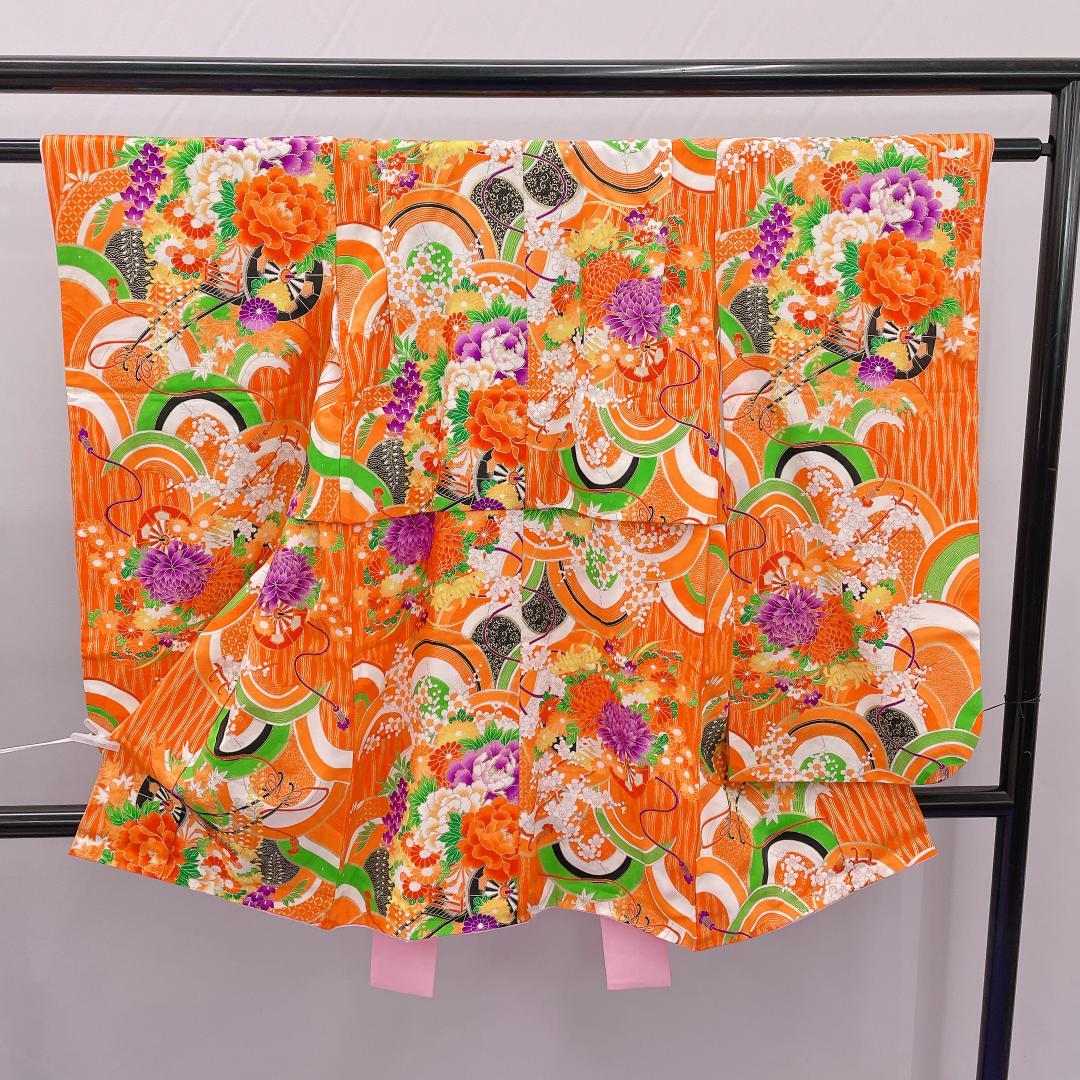 ★4046★ 子供着物 七五三 女の子 四つ身 単品