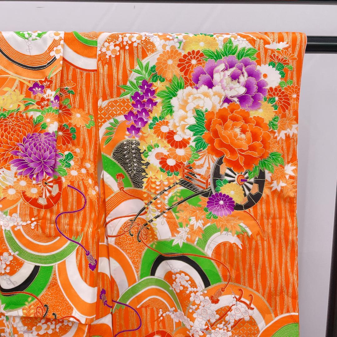 ★4046★ 子供着物 七五三 女の子 四つ身 単品