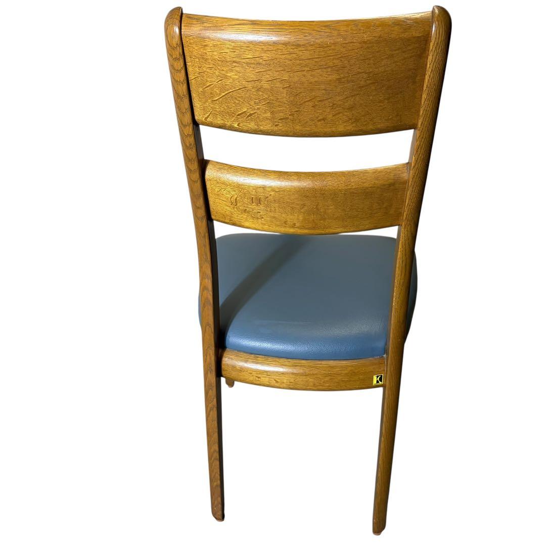 極美品 飛騨産業 ダイニングチェア キツツキマーク 2脚セット②