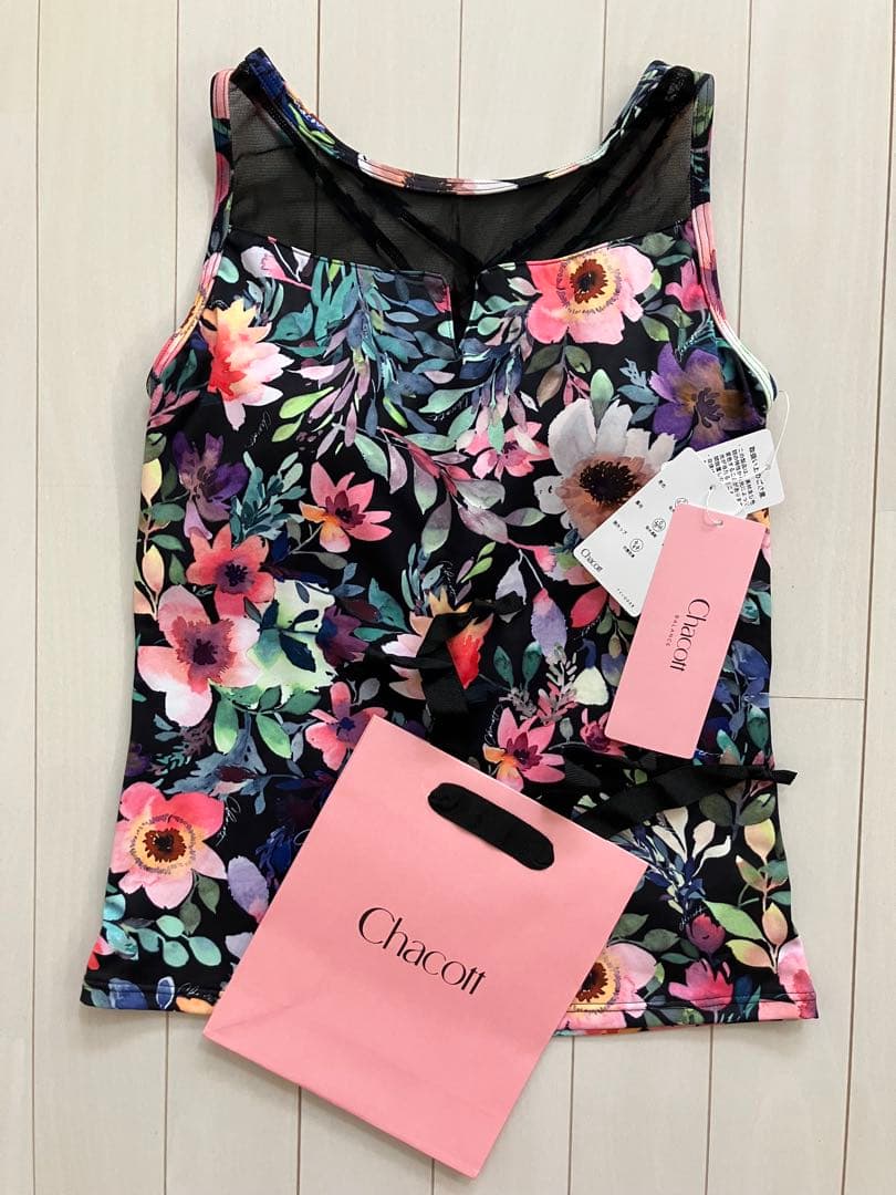 新品　チャコット　ヨガ　トップス　ホットヨガ　ピラティス　花柄　スカーラ好きに