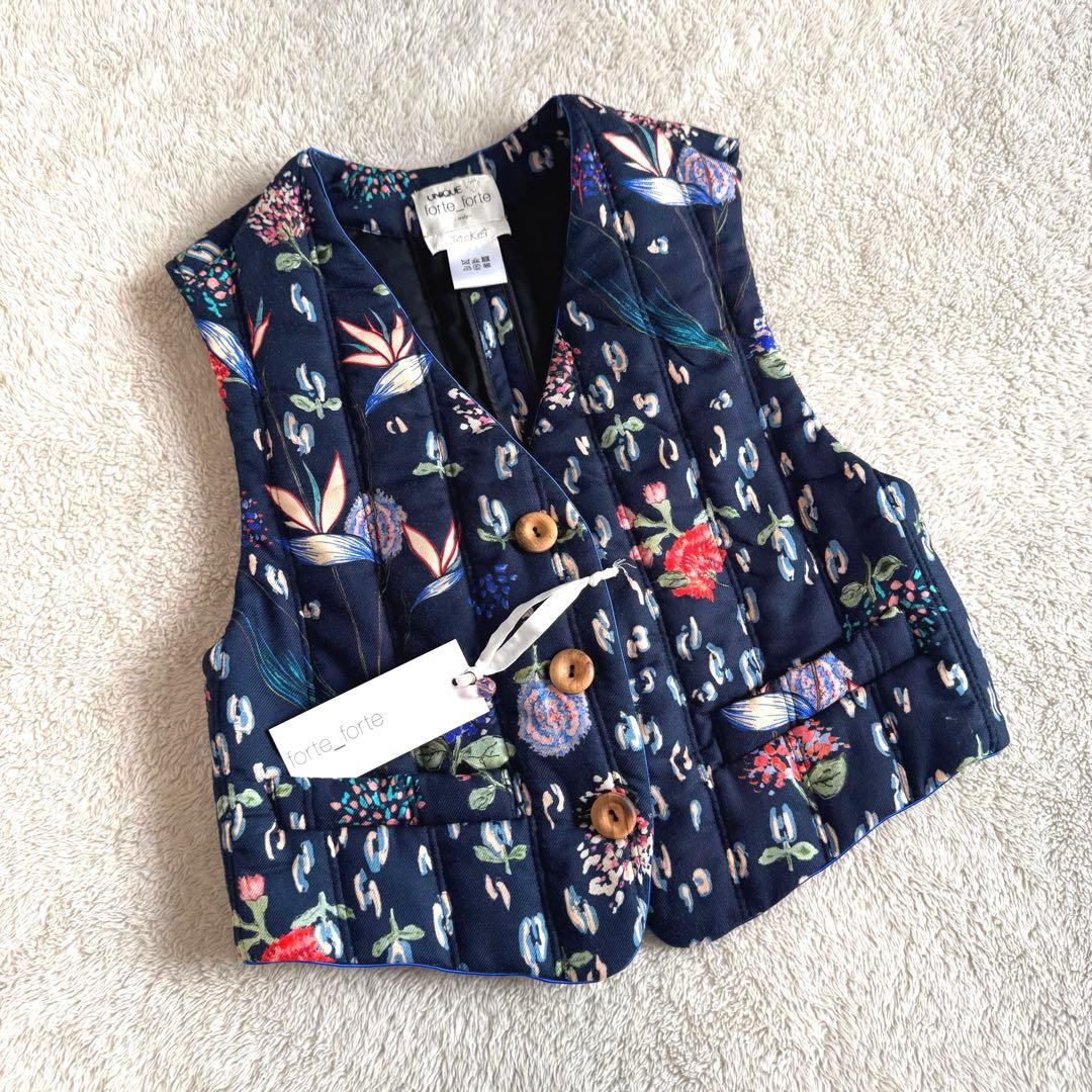 ロンハーマン別注 forte_forte キルティング ジレ ベスト ボタニカル