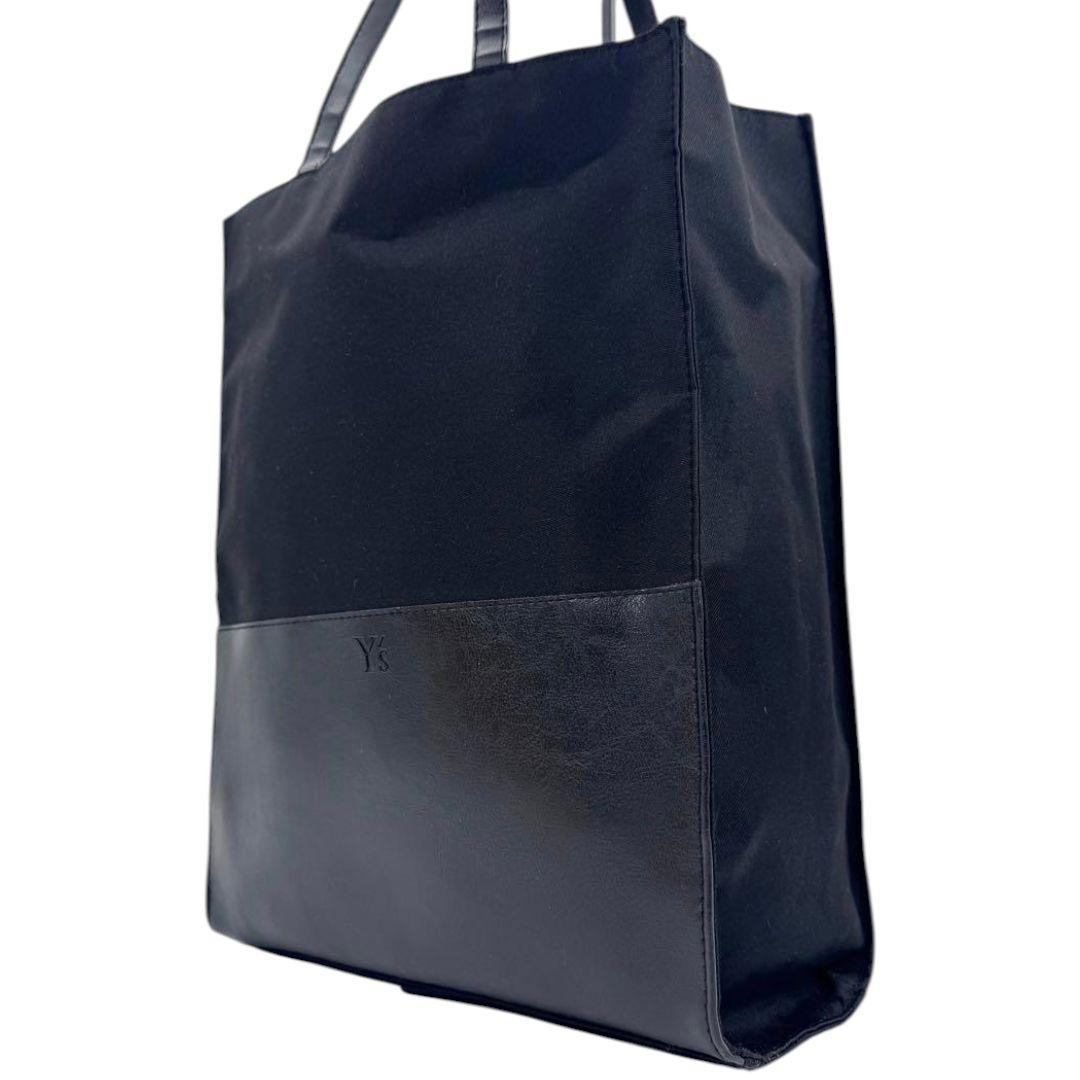 【新品未使用】ヨウジヤマモト Y's キャンパス レザー切替 トートバッグ
