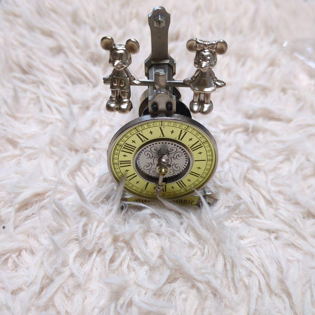 ディズニー　ミッキー＆ミニー　ギルドクロック　置時計　TOMY　レア