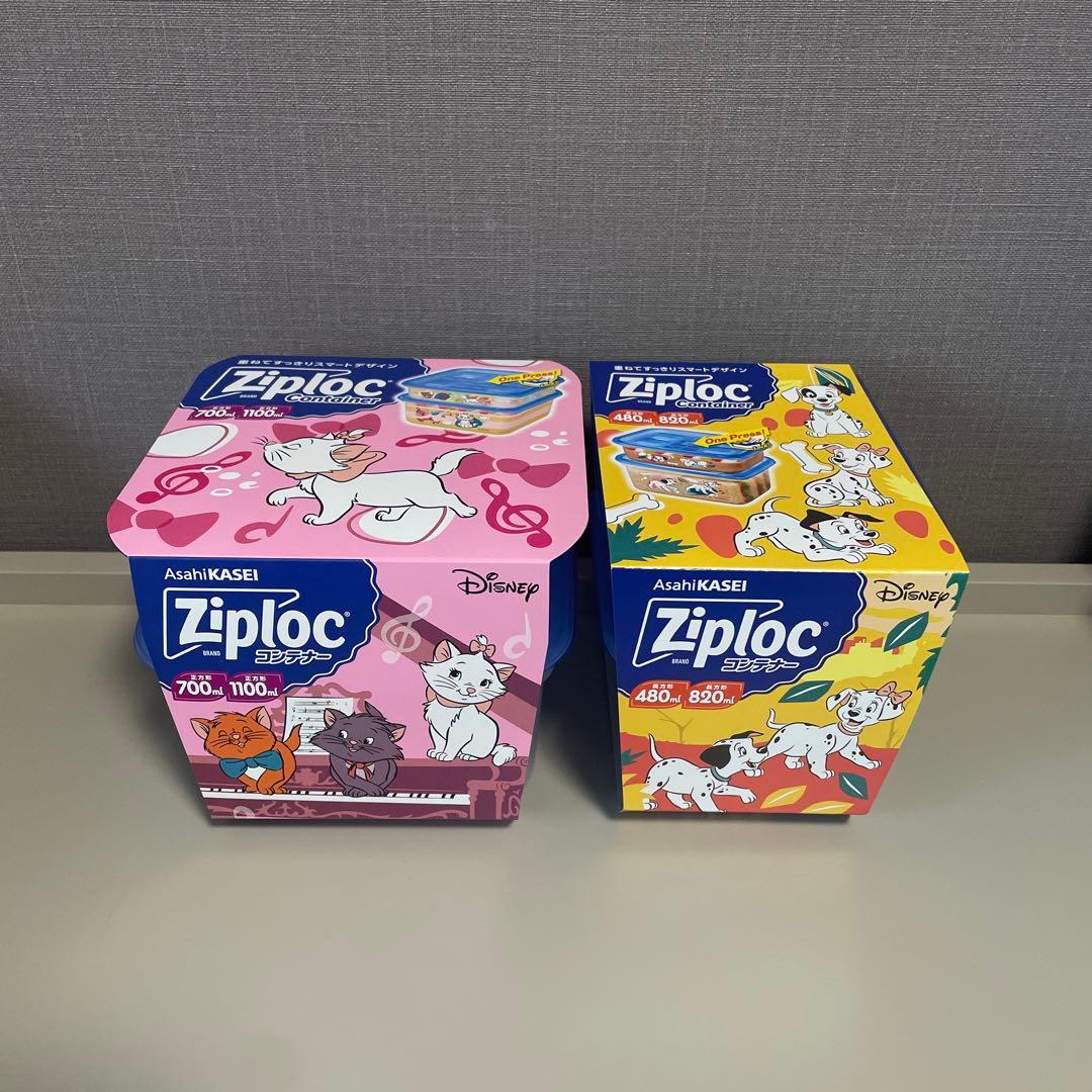 ジップロック　スクリューロック　ディズニーデザイン　8点セット