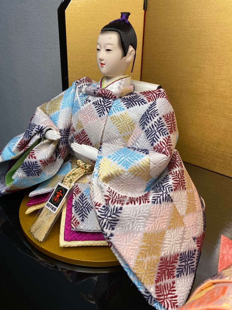 東京久月　雛人形　親王飾り収納セット・サイズ間口約６０×奥行約３４×高さ約５２㎝