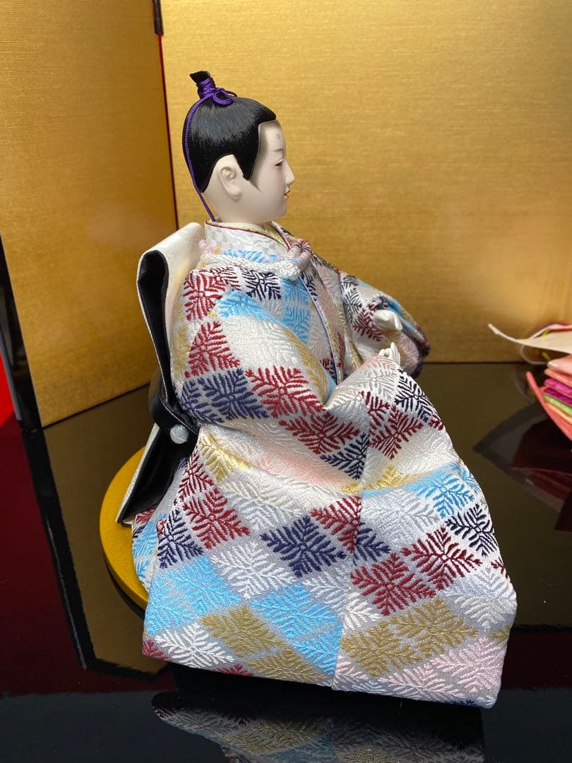 東京久月　雛人形　親王飾り収納セット・サイズ間口約６０×奥行約３４×高さ約５２㎝