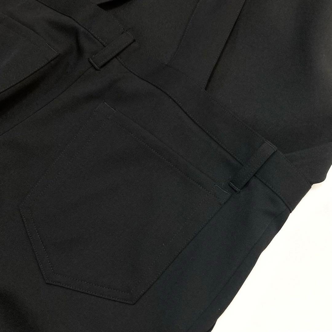 tao タオ 23SS ウールギャバ サロペットパンツ 黒S